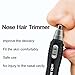 Nose Hair Trimmer Waterproof Stainless Steel Rotation Blade Extra Blade Attached Battery Operated