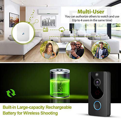 3 Doorbell+Wireless+Lifetime+Detection+Real+time
