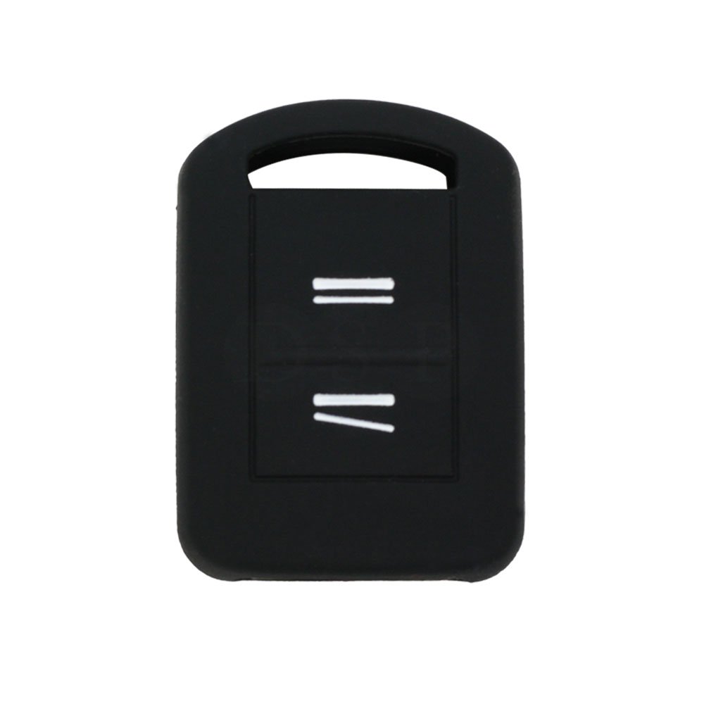 BROVACS Silicone Cover Protector Case Holder Skin Jacket Compatible with OPEL VAUXHALL 2 Button Remote Key Fob CV9621 Black