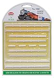 Model Power N Scale White Picket Fences