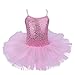 iiniim Kids Girls' Sequined Camisole Ballet Tutu Dress Ballerina Leotard Outfit Dance Wear Costumes