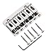 Electric Guitar Hard Tail Bridge Saddle for 6 String Guitar Chrome
