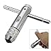 Adjustable 5-12mm T-Handle Ratchet Tap M5-M12 Wrench Metric Hand Thread Tap Christmas Gift (M5-M12)