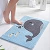 Bathroom Rugs Mat, Extra Soft and Absorbent Superfine Fiber Rugs, Non Slip Whale Bath Mat for Bathroom, Machine Wash Dry… 51w3n2D5TQL. SS100