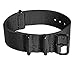 Ritche 22mm NATO Strap Black Nylon Watch Band Replacement Watch Strap for Men Women
