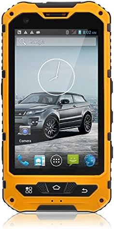 Sudroid A8 Smartphone IP68 Waterproof Android 4.4.2 3000mAh Supporting NFC Yellow