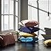 Amazon Brand – Rivet Velvet Texture Striated Decorative Throw Pillow, 12