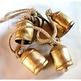 Marigolds and Marmalade Shabby Chic Country Style Rustic Metal Hanging Giant Cow Bells
