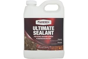 Nanotech Surface Solutions Ultimate Sealant - Water Repellent Invisible Penetrative Coating for Concrete, Masonry, Clay, Limestone, Sandstone, Cantera, SiO2 Water Based Fast Curing (32 Oz.)