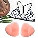 Silicone Bra Insert V-Shaped Breast Enhancer Waterproof Chest Enhancement Push Up Pads for Bra/Bikini, Skin