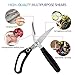 Kitchen Poultry Shears, Heavy Duty Stainless Steel Spring Loaded Good Grips Multi Purpose Scissors