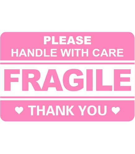 ホワイト ピンク AIR ON ステッカー FRAGILE KYNE オレンジ Circle Labels Fragile Round Pink PCS 300 inch 2 Amazon.com: コレクション