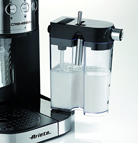Ariete 1387/20 Café NOVECENTO Cafetera espresso, leche, Espacio de  almacenaje Calentador de tazas, 1100 W, 2 tazas, 15 Bar, Cromo, Plata/Negro  ⋆ Mi Cocina Online