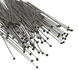 Premium Quality Insect Pins Size 3 | Fast Amazon logistics and 100% refund service | Copper Heads Stainless Steel 40mm Long 0.45mm Diam. Pack of 100