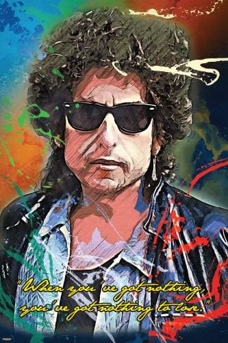Amazon Com Robert Dylan Art Print Poster Nothing To Lose Quote 24x36 Inch Posters Prints