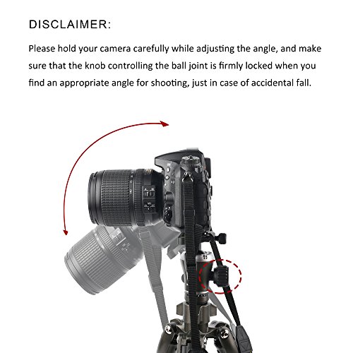 BONFOTO B671C Tripod Carbon Fiber Lightweight Portable Travel Compact Camera Tripod with 360 Degree Ball Head and Carrying Bag For Canon, Sony, Nikon, DSLR Cameras