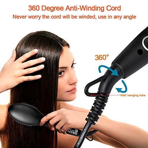 Beard Straightener Brush for Men - 2019 Quick Beard Styler Comb Ionic Electric Beard Straightening Heat Brush For Home & Travel