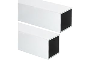 MECCANIXITY Aluminum Square Tubing,3.15"x3.15"x16" Long 0.08" Wall Thick 6063 Aluminum Square Tube Seamless Structural Metal Profile Hardware for Construction DIY Home Decor Furniture 2pcs