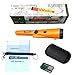 Pin Pointer Metal Detector, Hand-held Metal Detector 360° Scanning Unearthing Treasure Finder Buzzer Vibration with High Sensitivity (Orange)