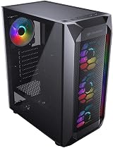 COUGAR MX410 Mesh-G RGB Mid-Tower Case Tempered Glass 4x RGB Fans Airflow view 4