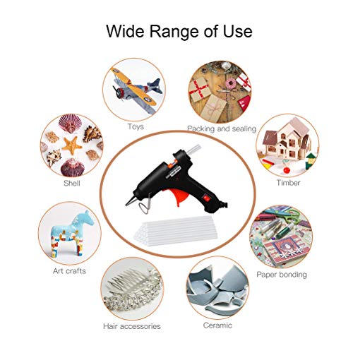 Vigor Times Hot Glue Gun, 20W High Temp Hot Glue Gun with 20pcs Glue