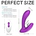Clitoral Sucking Wearable Remote Control Vibrator, Loverbeby Dildo G-Spot Massager Waterproof& Rechargeable Wander, Clitoral Stimulator with 9 Vibration & 9 Suction Modes Adult Sex Toys for Men Women
