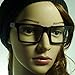 RETRO Trendy Geometric Square Frame Men Women Clear Lens Eye Glasses BLACK