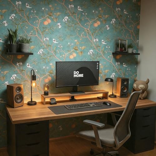 Papel de Parede Adesivo Floral Geometrico 3D Galhos Antimofo