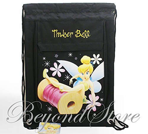 Disney Tinker Bell Drawstring Backpack Tote Bag by Beyondstore