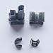 2 Sets Gun Metal #5 Metal Zipper Head Sliders Retainer Insertion Pin Repair Kit