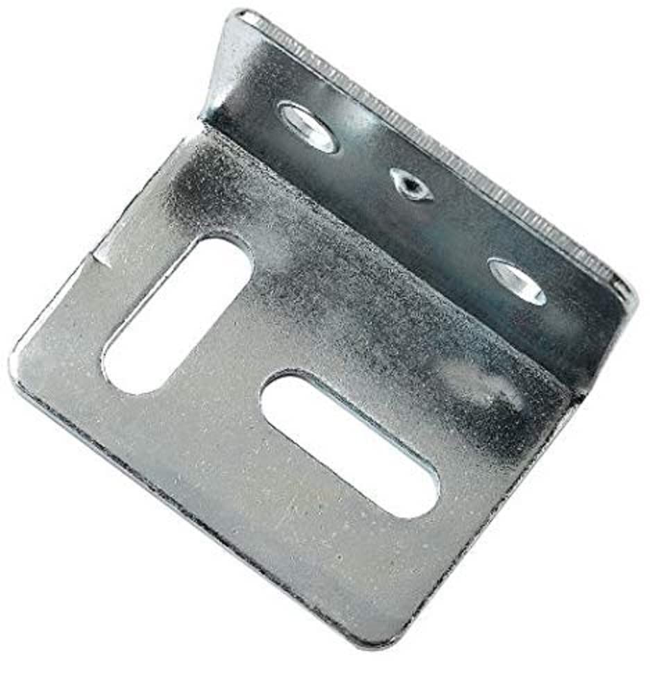 Merriway BH07284 (100 Pcs) Cranked Stretcher Repair Plate Square 38 mm (1.1/2 Inch) - Pack of 100 Pieces, Silver Tone