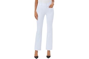 iChosy Women's High Waist Stretchy Bootcut Dress Work Slacks Pants with Pockets