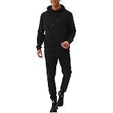 Mlgaril Men's Tacksuit 2 Piece Active Set Fleece Pullover Sweatshirt and Sweatpants Jogging Sweatsuit Outfit
