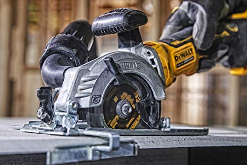 Dewalt 18V Akku- Handkreissäge DCS571NT (bürstenlos, 38mm max. Schnitttiefe, spezielle Bauweise für Einhand-Betrieb… – Bild 3