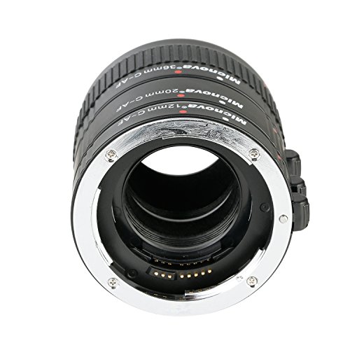 image for Micnova KK-C68 Pro Auto Focus Macro Extension Tube Set for Canon EOS E