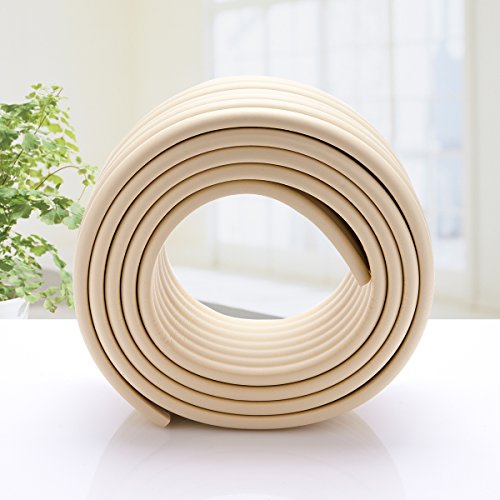 ITRAZ Baby Safety Protectors Table Edge Safe Anti-Collision Bar Corner Bumpers Guard Strip With 3M Adhesive 6.5Ã—0.3Ã—0.03Ft (BEIGE)