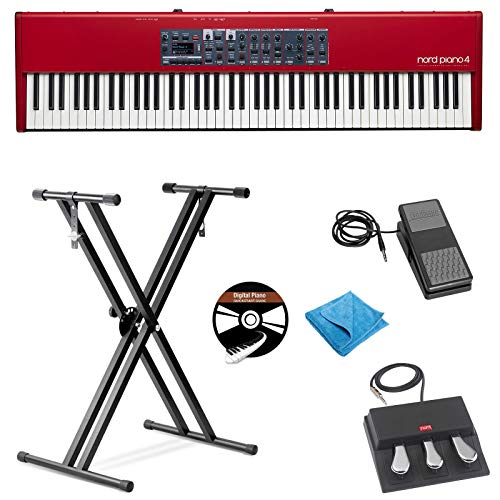 Nord Stage 3 Compact Keyboard Bundle with Nord GB73 Gig Bag, Expression Pedal, Sustain Pedal