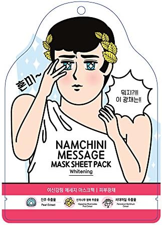 NAMCHINI Korean Face Mask Sheet Set | Pack of 5, Hydrating Facial Skin Care Pack- (GODDESS)