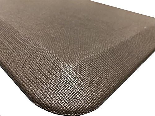 Anti-fatigue Floor Mat Static-Free Non-Slip Kitchen Mat Comfort Cushion Chef Rug Standing Floor Desk Mat,Exercise Gym Mats (39" x 20“) 3/4 Inch Thick Design Brown