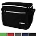 opux Insulated Lunch Box Men Women, Lunch Bag for Work School, Leakproof Soft Cooler Tote Adult, Large Lunch Pail Kids Boys Girls, Picnic Beach Food Bag with Shoulder Strap, Black