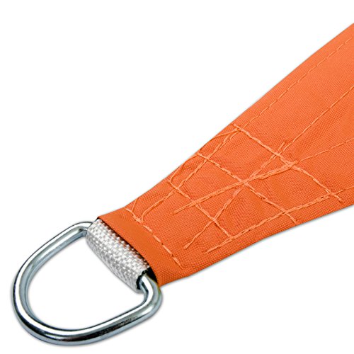 casa pura Sonnensegel 5 x 5 x 5 m, Orange - inkl. Befestigungsmaterial - Dreieck gleichseitig - Reißfestes Polyester-Gewebe - Wasserabweisend imprägniert - Sonnenschutz – Bild 7