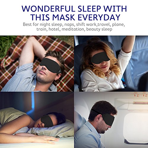 Mavogel Cotton Sleep Mask Updated Design Light Blocking Sleep Mask