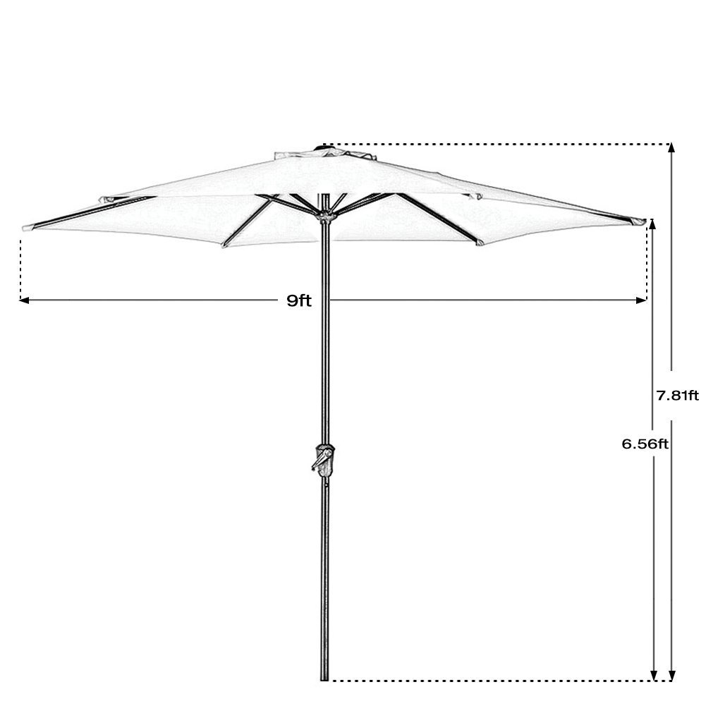 Uv Protected Outdoor Umbrella Beige Grand Patio 7 5 Aluminum Market Patio Umbrella Umbrellas