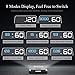 Head-Up Display, LEMSIR Car HUD Speedometer OBD II/EUOBD Interface with Foldable Display Board, Digital HD LED Projector Display Speed MPH Driving Reminder Alarm Light Sensor