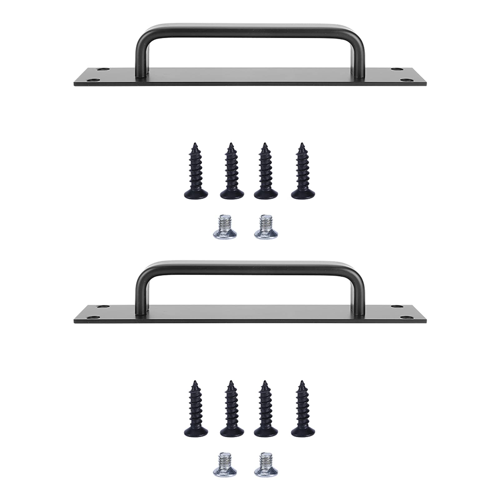 DriKou 2Pcs Sliding Door Handles, Push Pull Door Handles, Aluminum Alloy Gate Cupboard Toilet Cabinet Garage Shed Barn Handles for Balcony Sliding Door Wood Door(135x30x20mm)