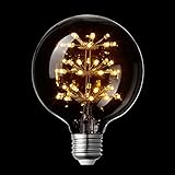 LightStory Globe LED Light Bulb, E26 Base G30 Starry 3W 2200K Vintage Decorative LED Bulb, Not Dimmable