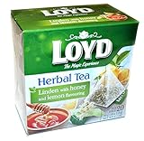 Loyd Herbal tea Linden with Honey and Lemon Flavouring 20 teabags