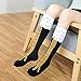 kaifongfu Women Girl Socks, Funny Casual Chicken Creative Print Cartoon Thigh Socks (Free Size, Black)