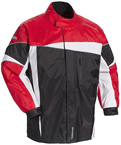 Tourmaster Defender 2.0 Black Red Two-Piece Rainsuit size X-Small