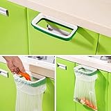 KESEE Hanging Kitchen Cabinet Door Trash Rack Style Storage Garbage Bags